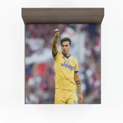 competitive Football Player Paulo Bruno Dybala Fitted Sheet