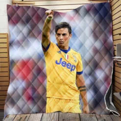 competitive Football Player Paulo Bruno Dybala Quilt Blanket