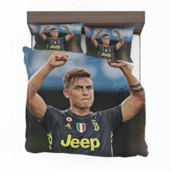 dependable Juve sports Player Paulo Bruno Dybala Bedding Set 1