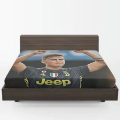 dependable Juve sports Player Paulo Bruno Dybala Fitted Sheet 1