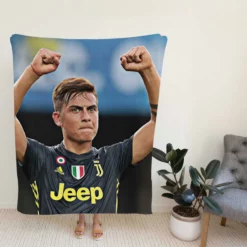 dependable Juve sports Player Paulo Bruno Dybala Fleece Blanket