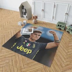 dependable Juve sports Player Paulo Bruno Dybala Rug 1