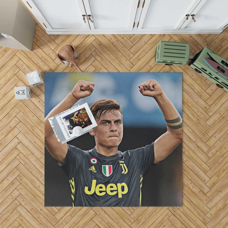 dependable Juve sports Player Paulo Bruno Dybala Rug