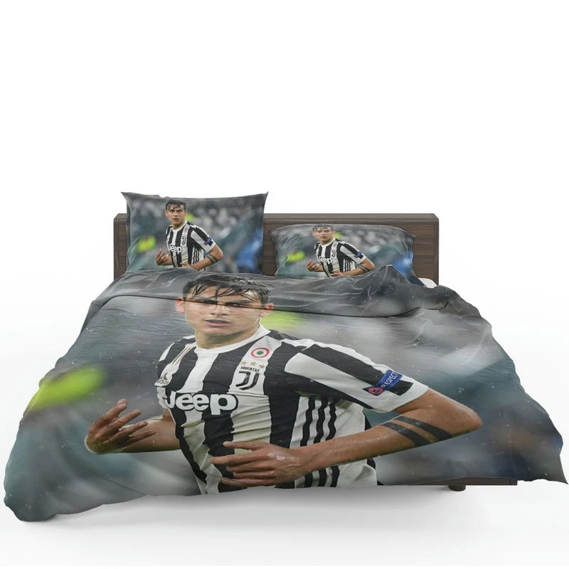 determined Juve Footballer Player Paulo Dybala Bedding Set