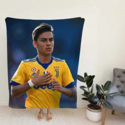 enduring Juve Football Player Paulo Dybala Fleece Blanket