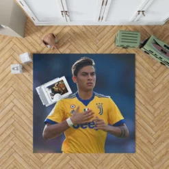 enduring Juve Football Player Paulo Dybala Rug