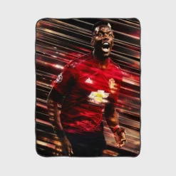 enthusiastic United sports Player Paul Pogba Fleece Blanket 1