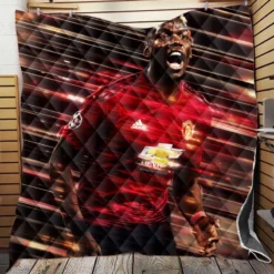 enthusiastic United sports Player Paul Pogba Quilt Blanket