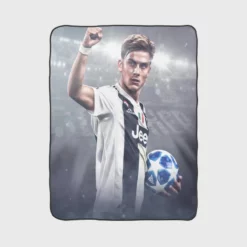 ethical Football Player Paulo Bruno Dybala Fleece Blanket 1