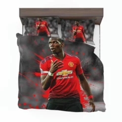 extraordinary United Football Player Paul Pogba Bedding Set 1