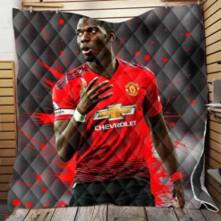 extraordinary United Football Player Paul Pogba Quilt Blanket