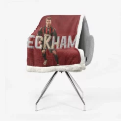 A C Milan Top Ranked Player David Beckham Sherpa Fleece Blanket 2