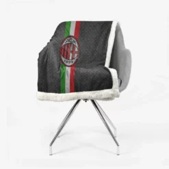 AC Milan Champions League Soccer Team Sherpa Fleece Blanket 2