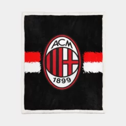 AC Milan Classic Football Club in Italy Sherpa Fleece Blanket 1