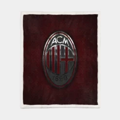 AC Milan Energetic Football Club Sherpa Fleece Blanket 1