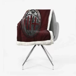 AC Milan Energetic Football Club Sherpa Fleece Blanket 2