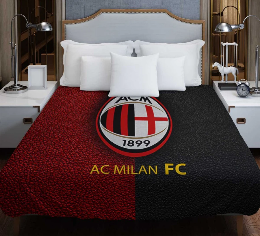 AC Milan Football Club Logo Duvet Cover