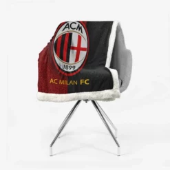 AC Milan Football Club Logo Sherpa Fleece Blanket 2