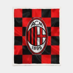 AC Milan Popular football Club in Italy Sherpa Fleece Blanket 1