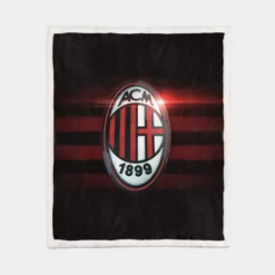 AC Milan Professional Football Team Sherpa Fleece Blanket 1