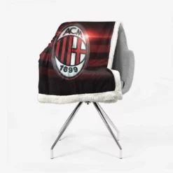 AC Milan Professional Football Team Sherpa Fleece Blanket 2