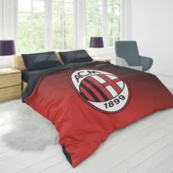 AC Milan Top Fan Following Football Club Duvet Cover 1