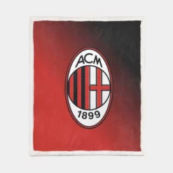 AC Milan Top Fan Following Football Club Sherpa Fleece Blanket 1