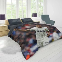 AS Monaco Football Player Kylian Mbappe Duvet Cover 1