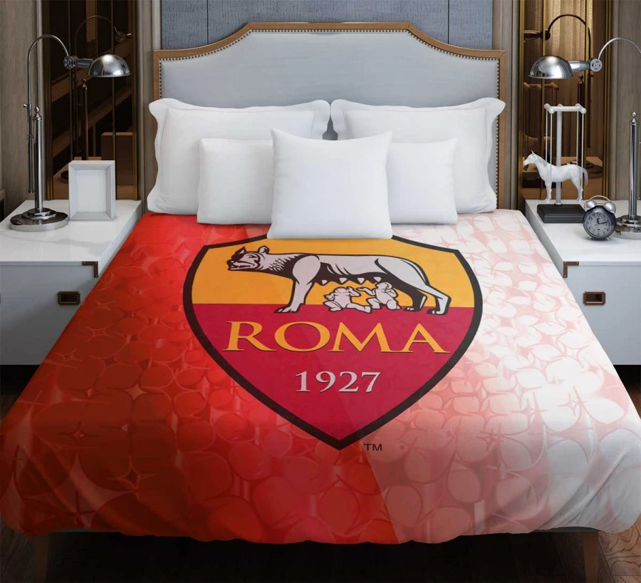 AS Roma Classic Football Club in Italy Duvet Cover