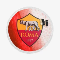 AS Roma Classic Football Club in Italy Round Beach Towel