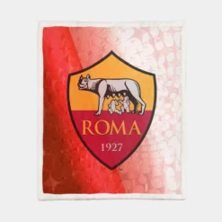 AS Roma Classic Football Club in Italy Sherpa Fleece Blanket 1