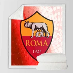 AS Roma Classic Football Club in Italy Sherpa Fleece Blanket