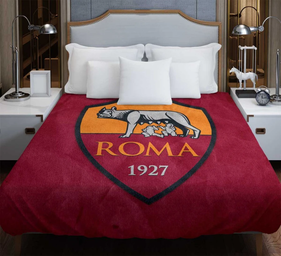 AS Roma Copa Italia Football Soccer Club Duvet Cover