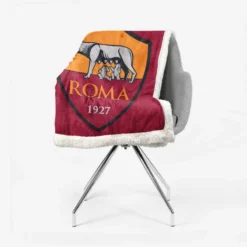 AS Roma Copa Italia Football Soccer Club Sherpa Fleece Blanket 2