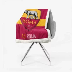 AS Roma Football Club Logo in Italy Sherpa Fleece Blanket 2