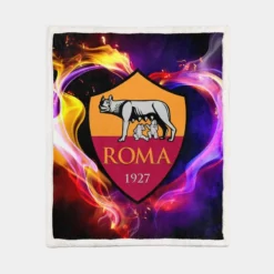 AS Roma Professional Football Soccer Team Sherpa Fleece Blanket 1