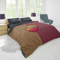 AS Roma Serie A Football Club In Italy Duvet Cover 1