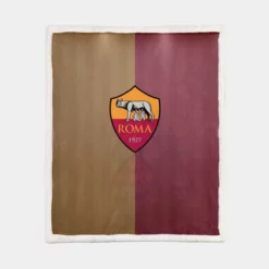 AS Roma Serie A Football Club In Italy Sherpa Fleece Blanket 1