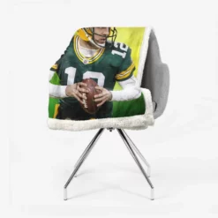 Aaron Rodgers Excellent Quarterback NFL Player Sherpa Fleece Blanket 2