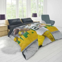 Aaron Rodgers NFL Green Bay Packers Club Duvet Cover 1