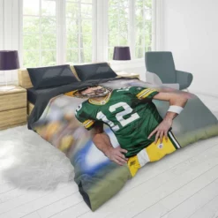 Aaron Rodgers Popular NFL Player Duvet Cover 1