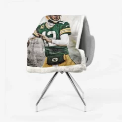 Aaron Rodgers Top Ranked NFL Player Sherpa Fleece Blanket 2