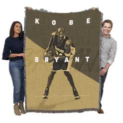 Active NBA Basketball Player Kobe Bryant Woven Blanket