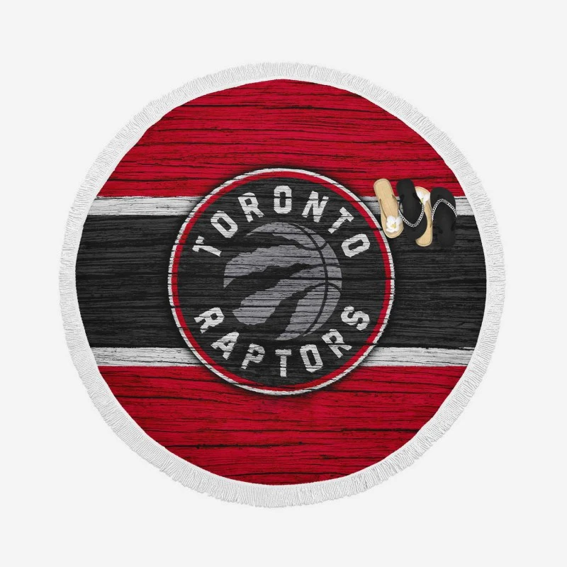 Active NBA Club Toronto Raptors Logo Round Beach Towel