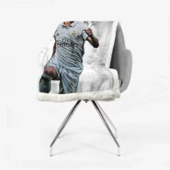 Active Soccer Player Luka Modric  Real Madrid Sherpa Fleece Blanket 2