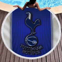 Active Soccer Team Tottenham Hotspur FC Round Beach Towel 1