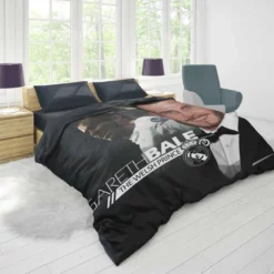 Active Welsh Football Player Gareth Bale Duvet Cover 1