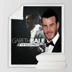 Active Welsh Football Player Gareth Bale Sherpa Fleece Blanket