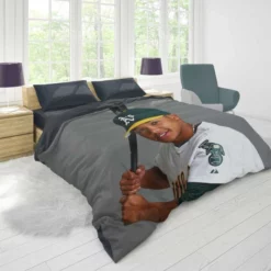 Addison Russell American Professional Baseball Player Duvet Cover 1