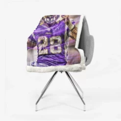 Adrian Peterson Popular NFL Player Sherpa Fleece Blanket 2